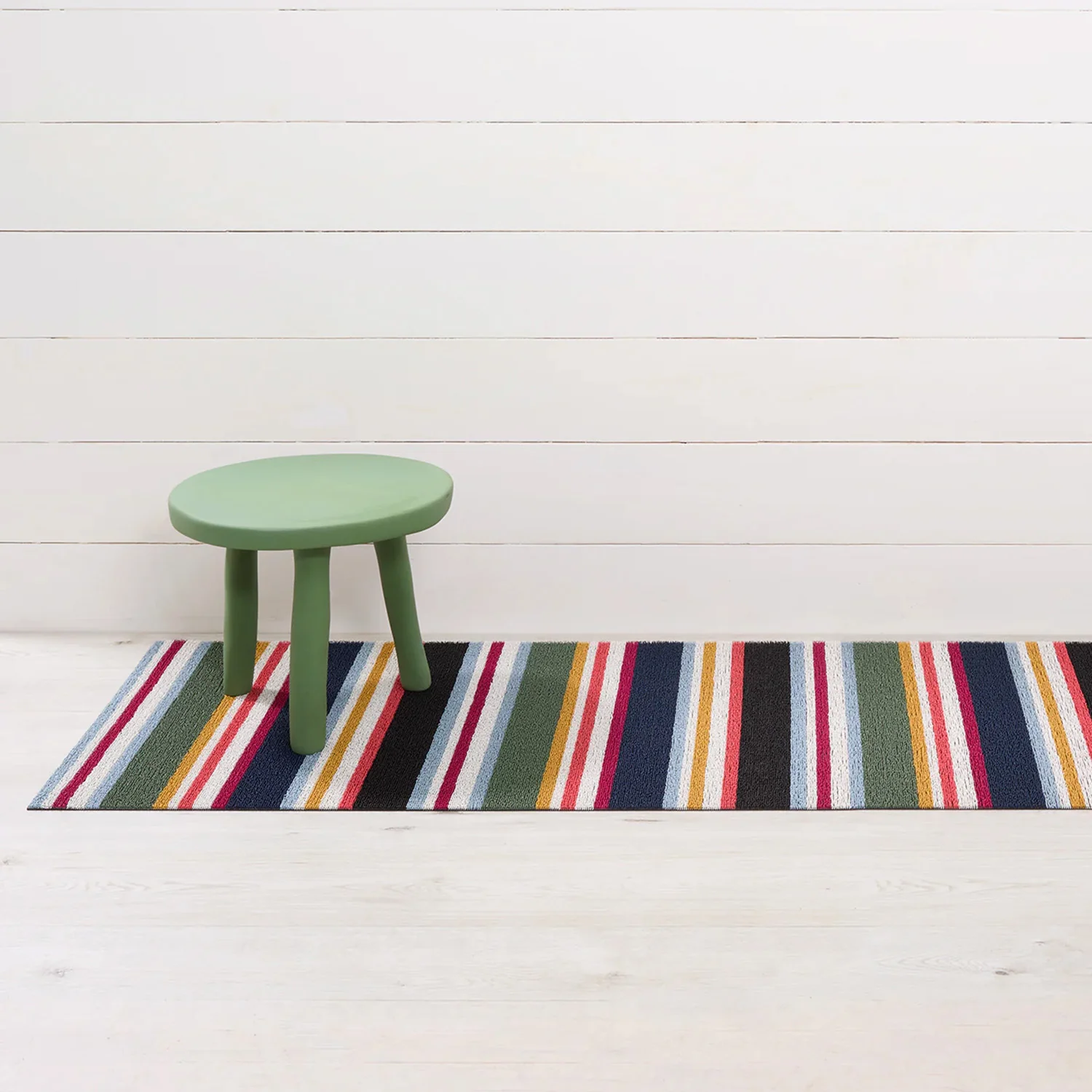 chilewich | shag runner mat 61x183cm (24x72") | shuffle stripe petunia - Image 2