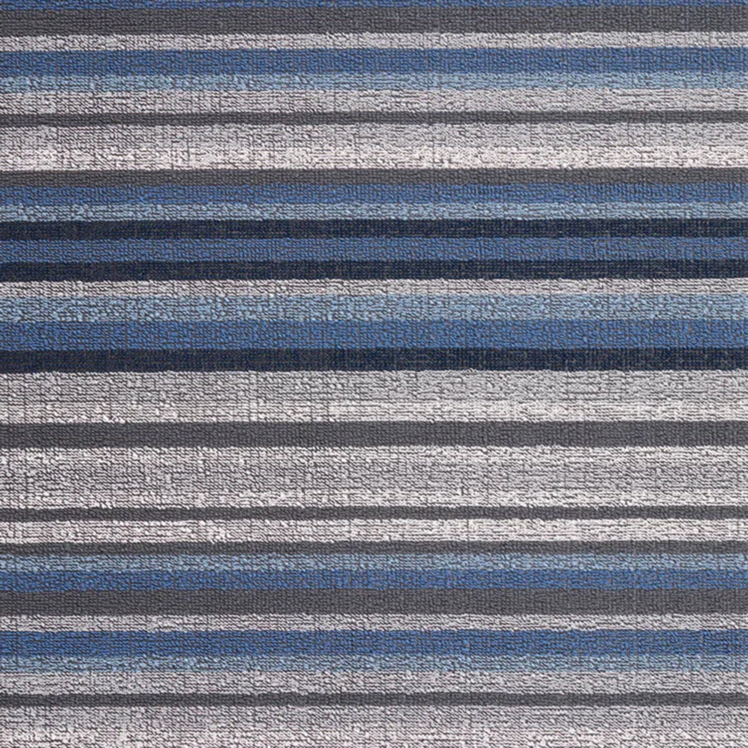 chilewich | shag utility doormat 61x91cm (24x36") | horizon stripe deep sea - Image 5