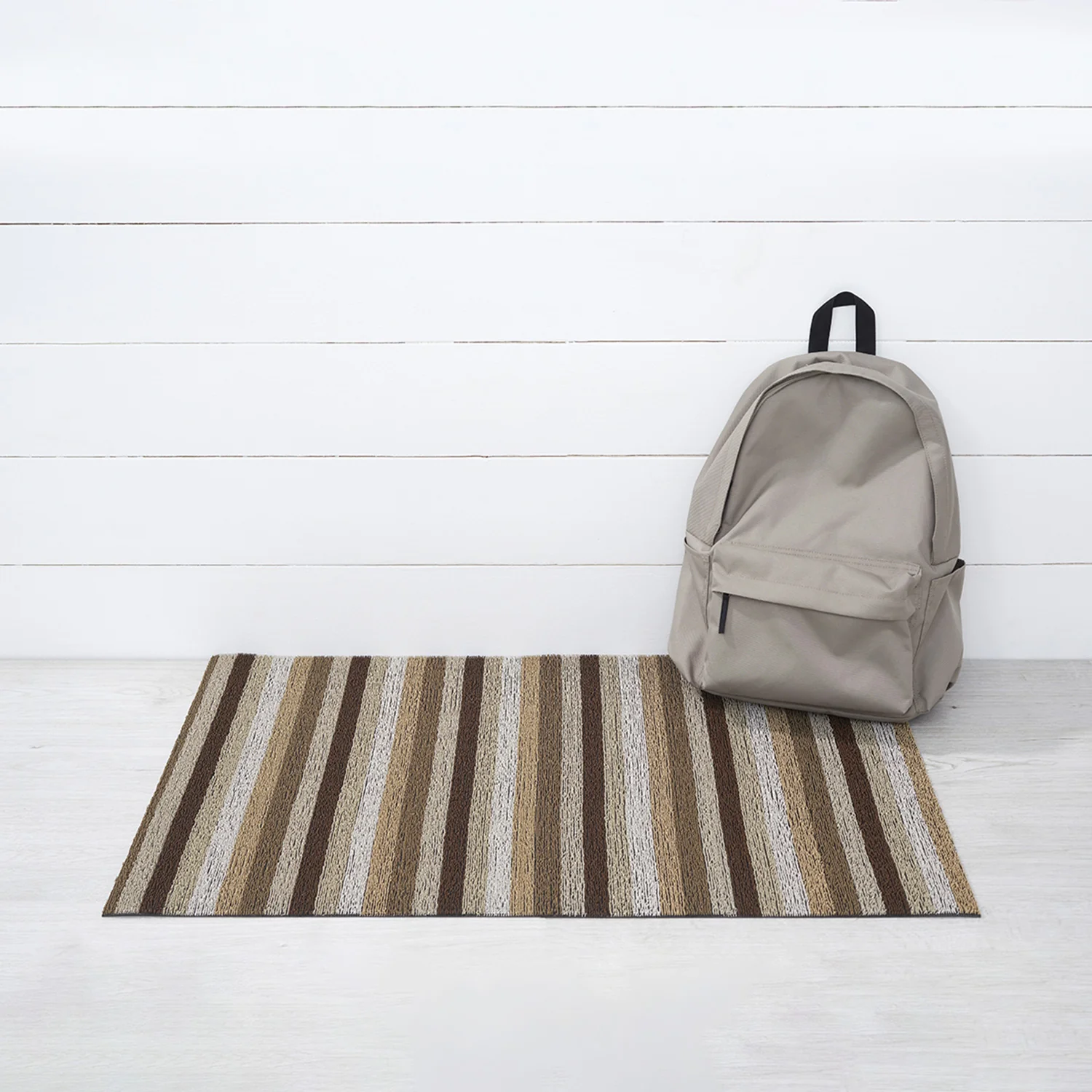 chilewich | large doormat 61x91cm (24x36") | even stripe mocha - Image 2