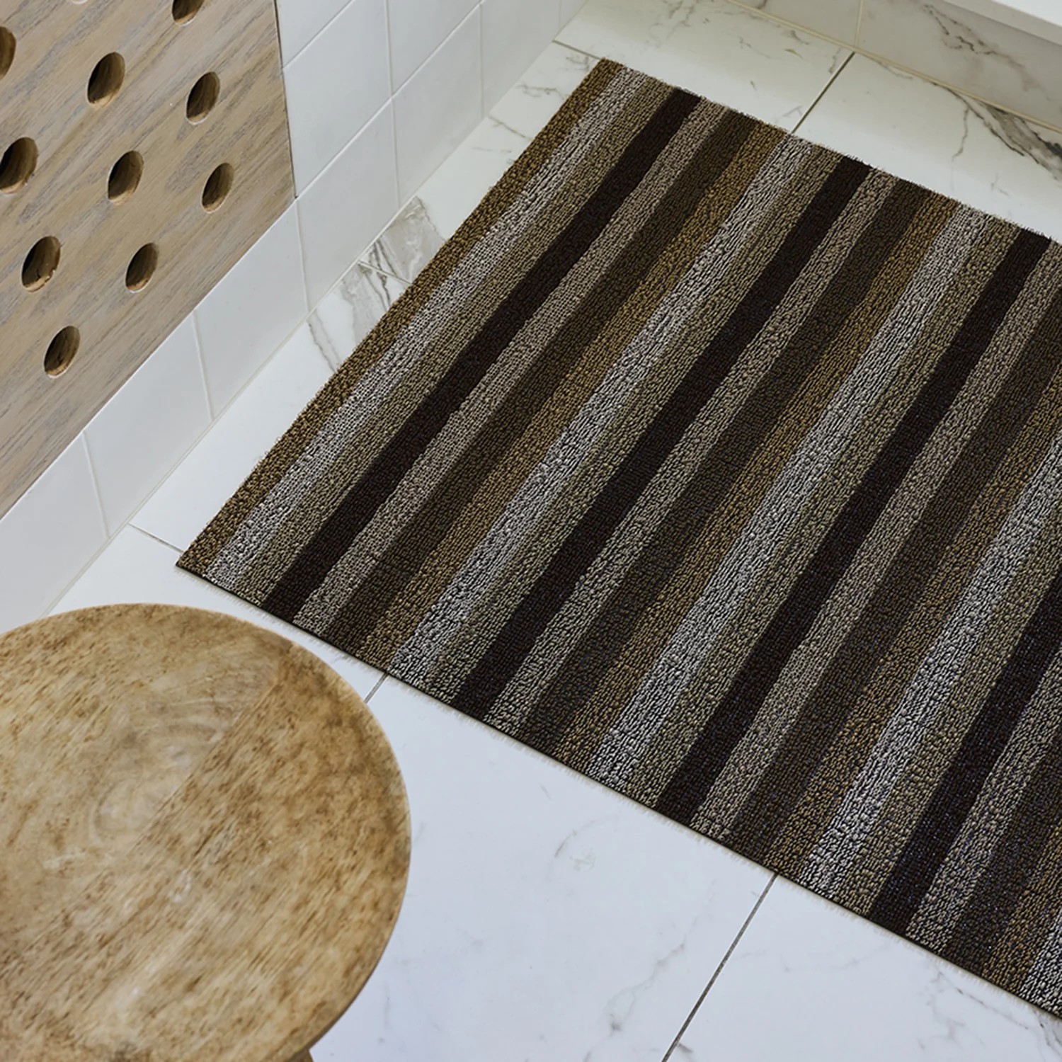 chilewich | runner mat 61x183cm (24x72") | even stripe mocha - Image 2