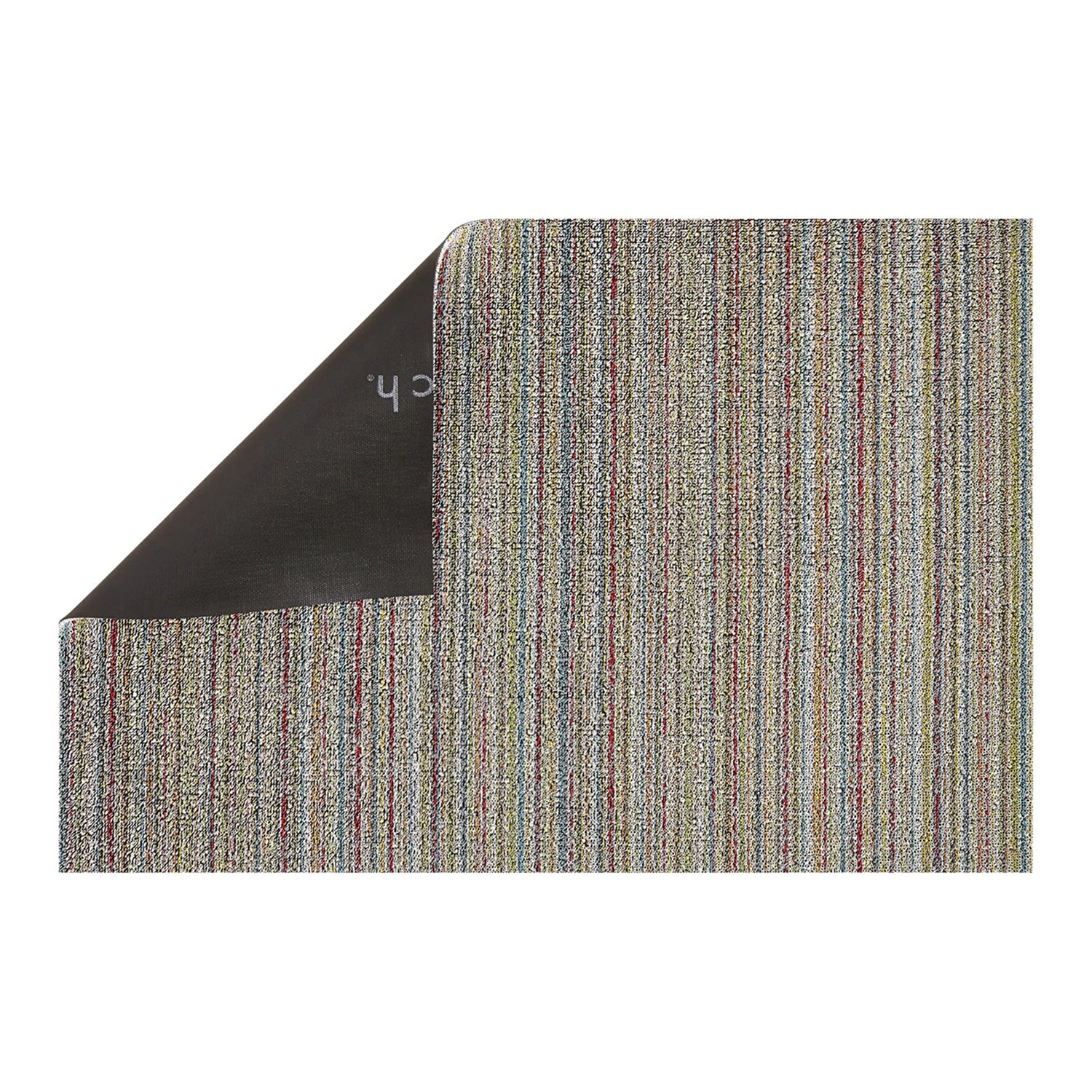 chilewich | shag utility doormat 61x91cm (24x36") | skinny stripe soft multi - Image 3