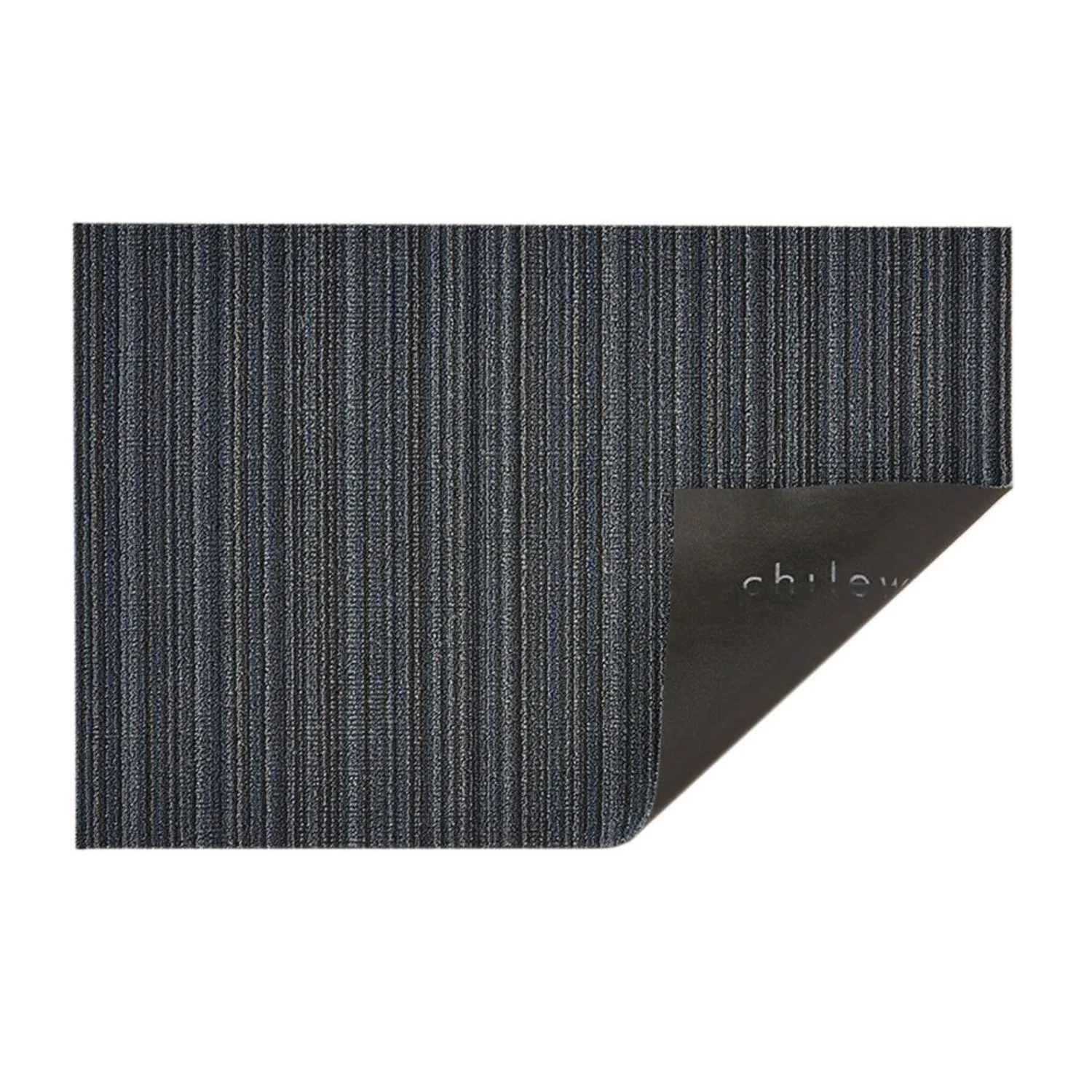 chilewich | large doormat 61x91cm (24x36") | skinny stripe blue - Image 5