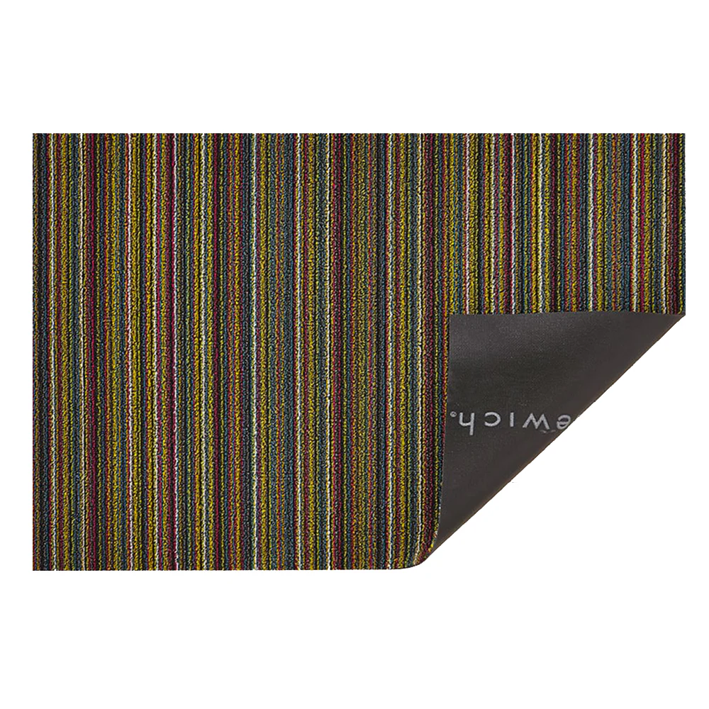 chilewich | large doormat 61x91cm (24x36") | skinny stripe bright multi - Image 3