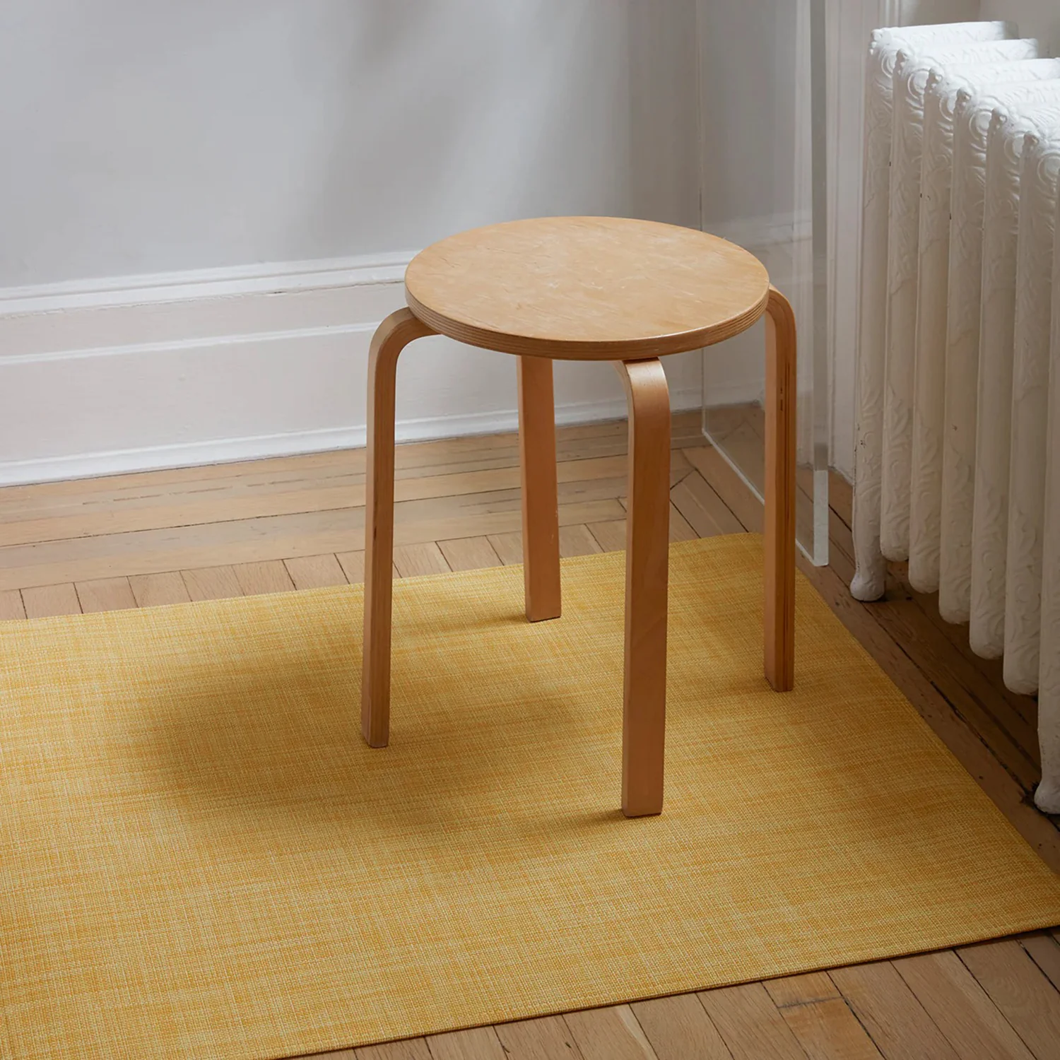 chilewich | woven floor runner 66x183cm (26x72") | mini basketweave ochre - Image 2