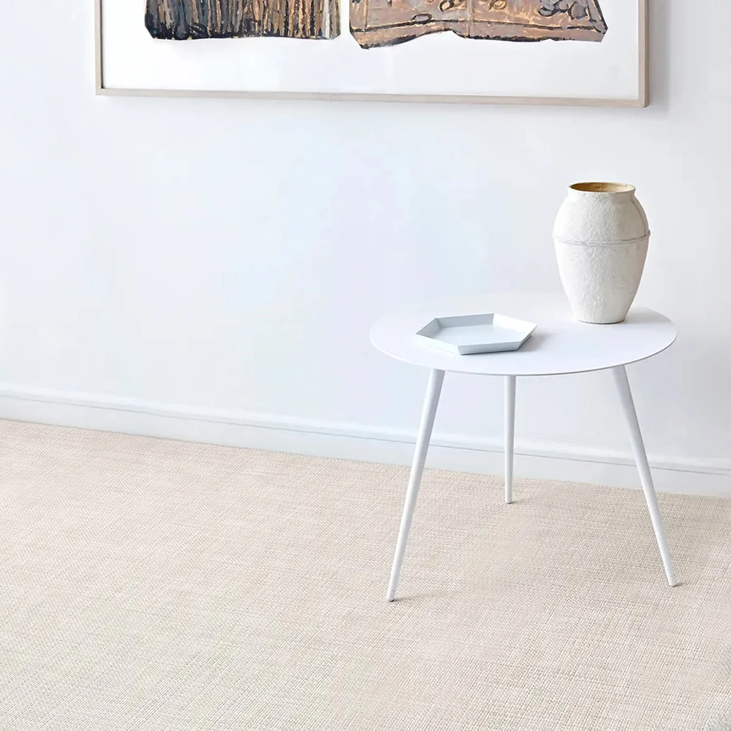 chilewich | woven floormat 183x269cm (72x106") | basketweave natural - Image 3