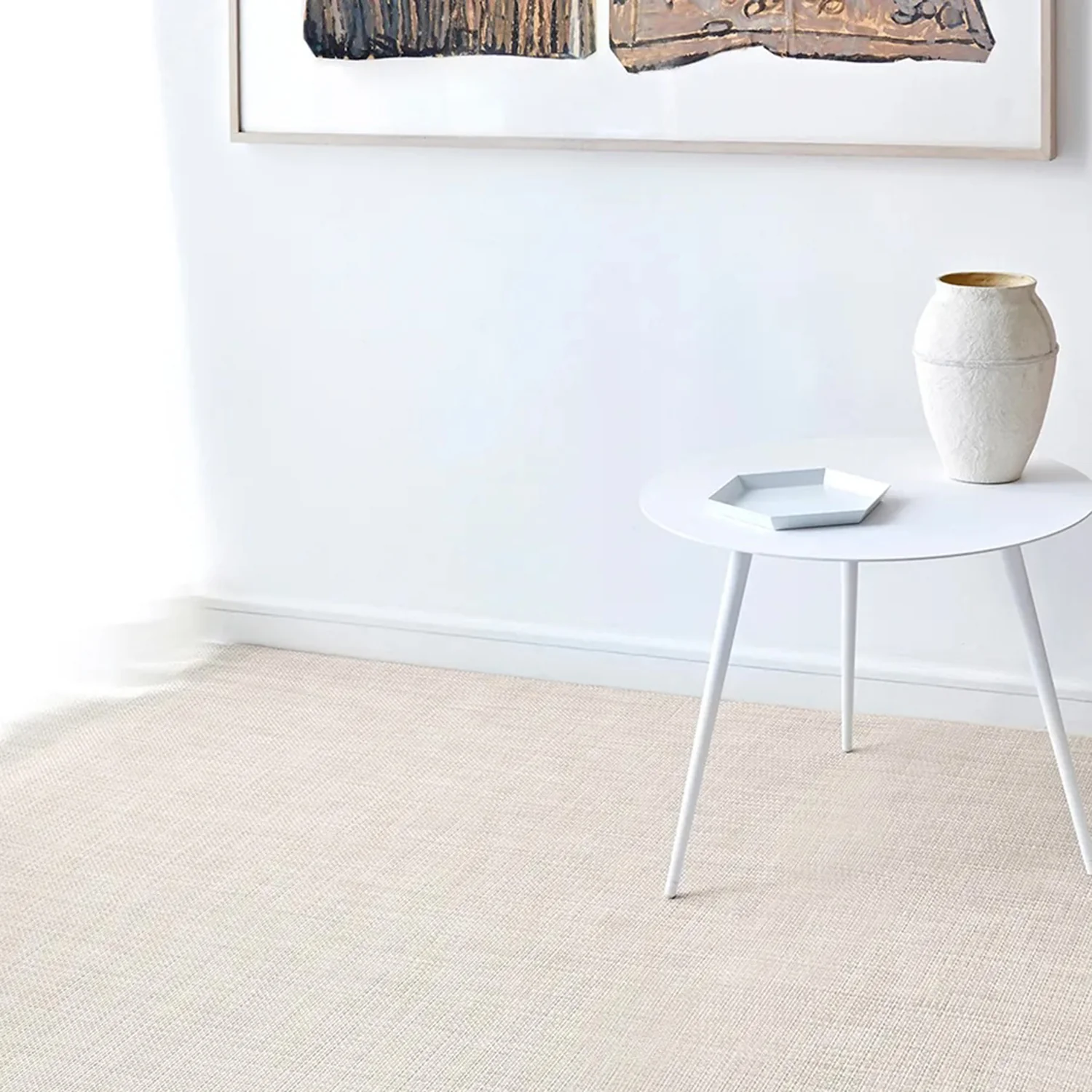 chilewich | woven floormat 59x92cm (23x36") | basketweave natural - Image 4