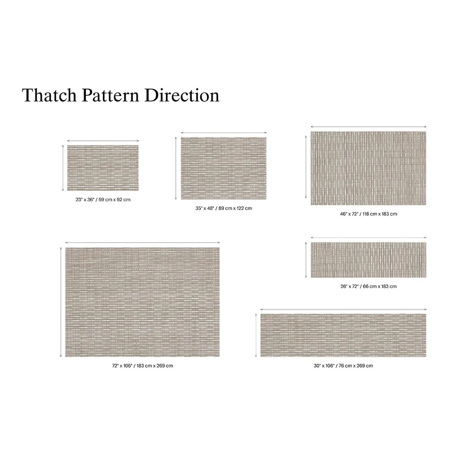 chilewich | woven floormat 59x92cm (23x36") | thatch pewter - Image 5
