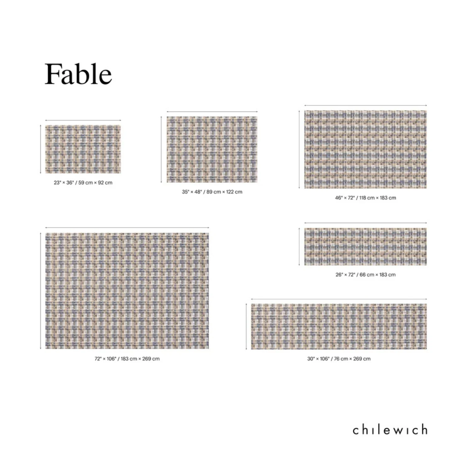 chilewich | woven floormat 183x269cm (72x106") | fable coast - Image 6