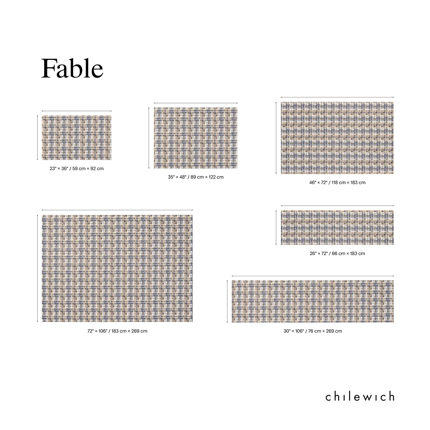 chilewich | woven floormat 183x269cm (72x106") | fable sorbet - Image 5