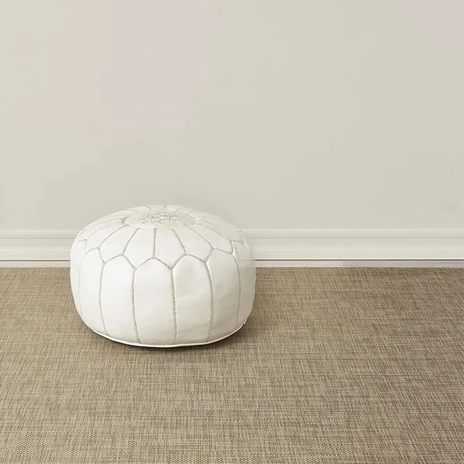chilewich | woven floormat 89x122cm  (35x48"') | basketweave latte - Image 2