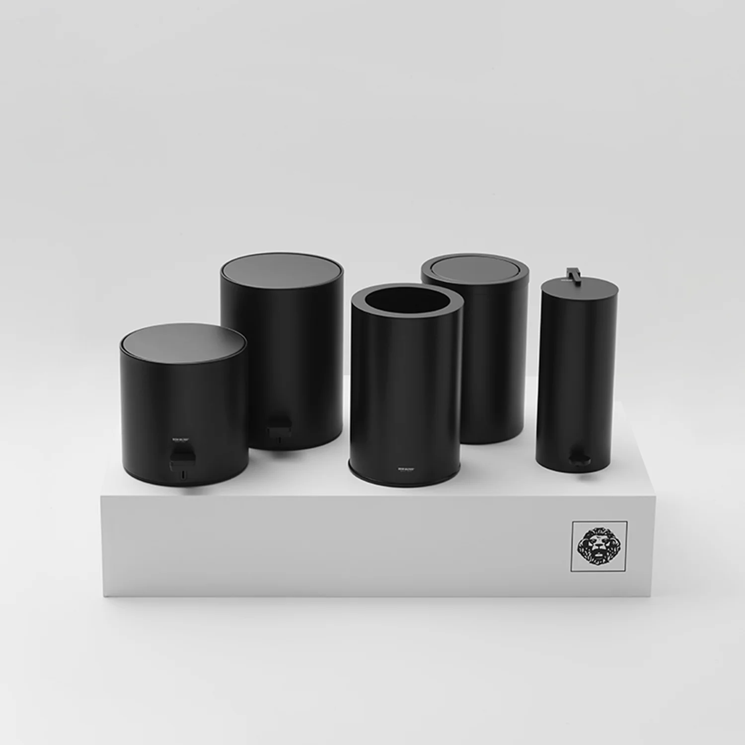 decor walther | BASIC series | bin with revolving cover | matte black - Image 2