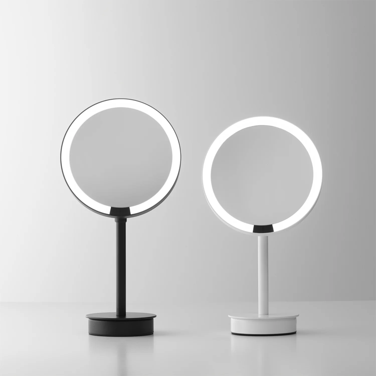 decor walther | BASIC series | illuminated table mirror | matte black 5x magnification - SO - Image 2