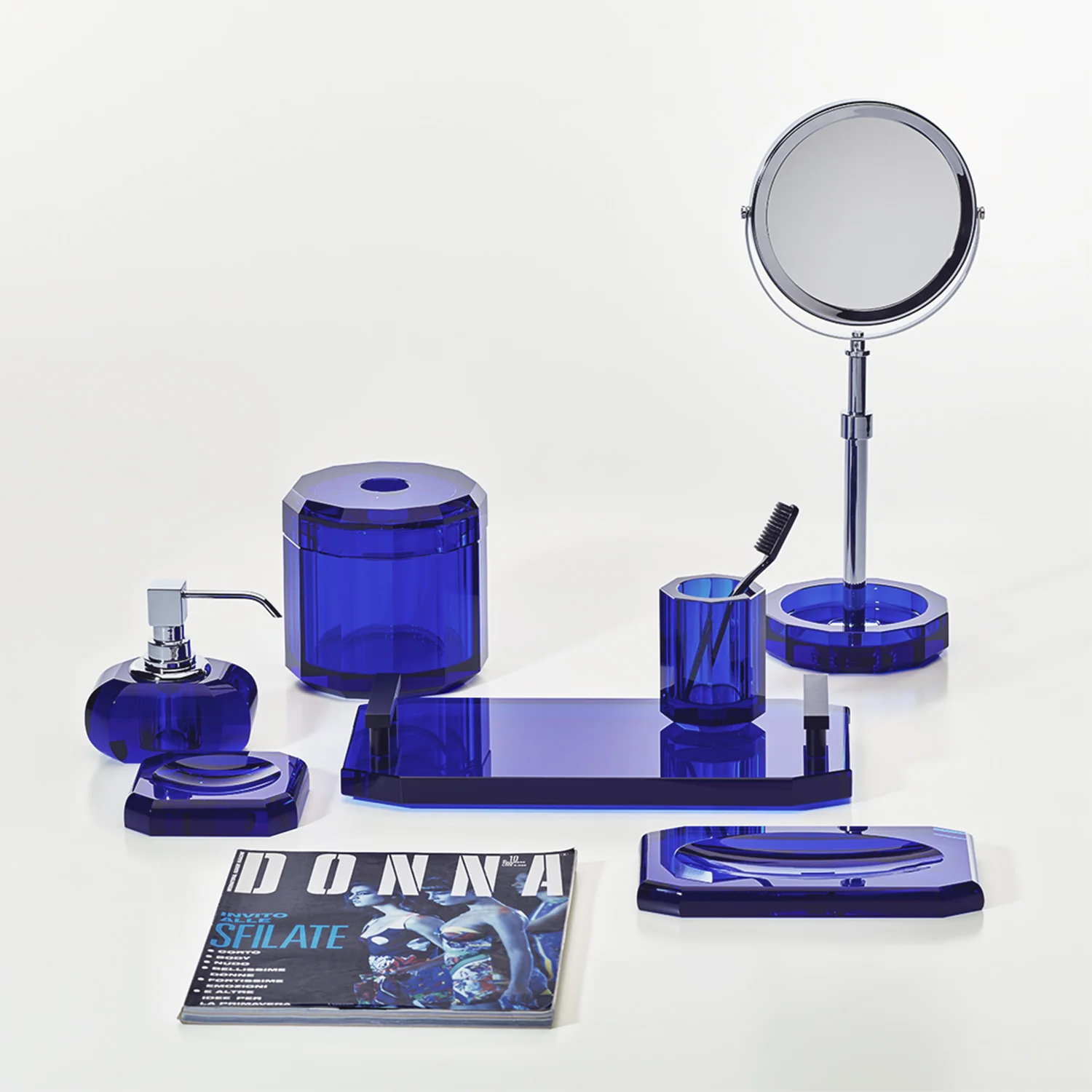decor walther | KRISTALL collection | crystal tumbler | capri blue - Image 4