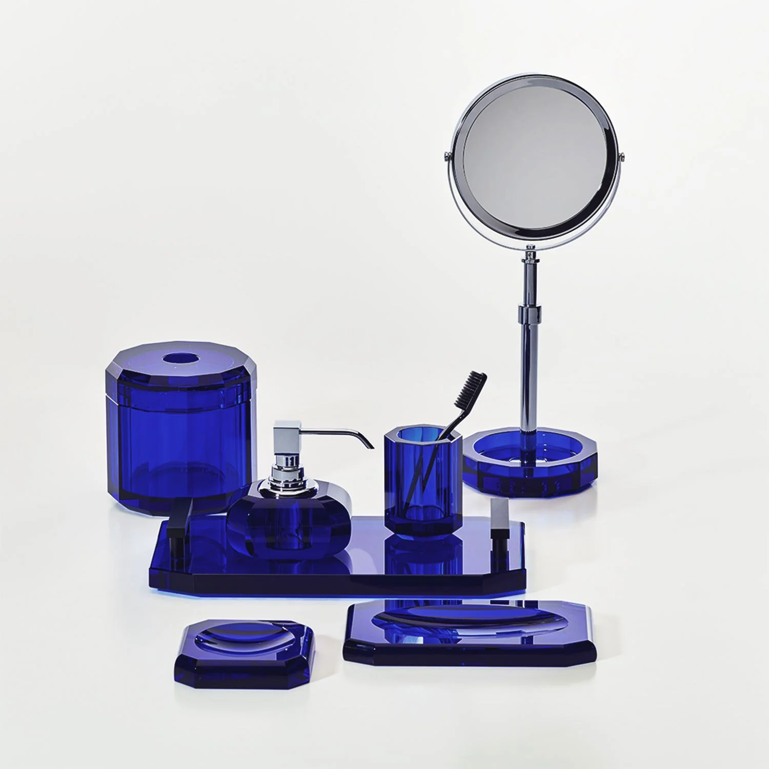decor walther | KRISTALL collection | soap dispenser | capri blue + chrome - Image 2