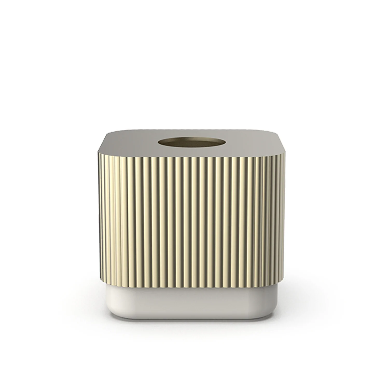 decor walther | OF.LINE series | tissue box | champagne + shell