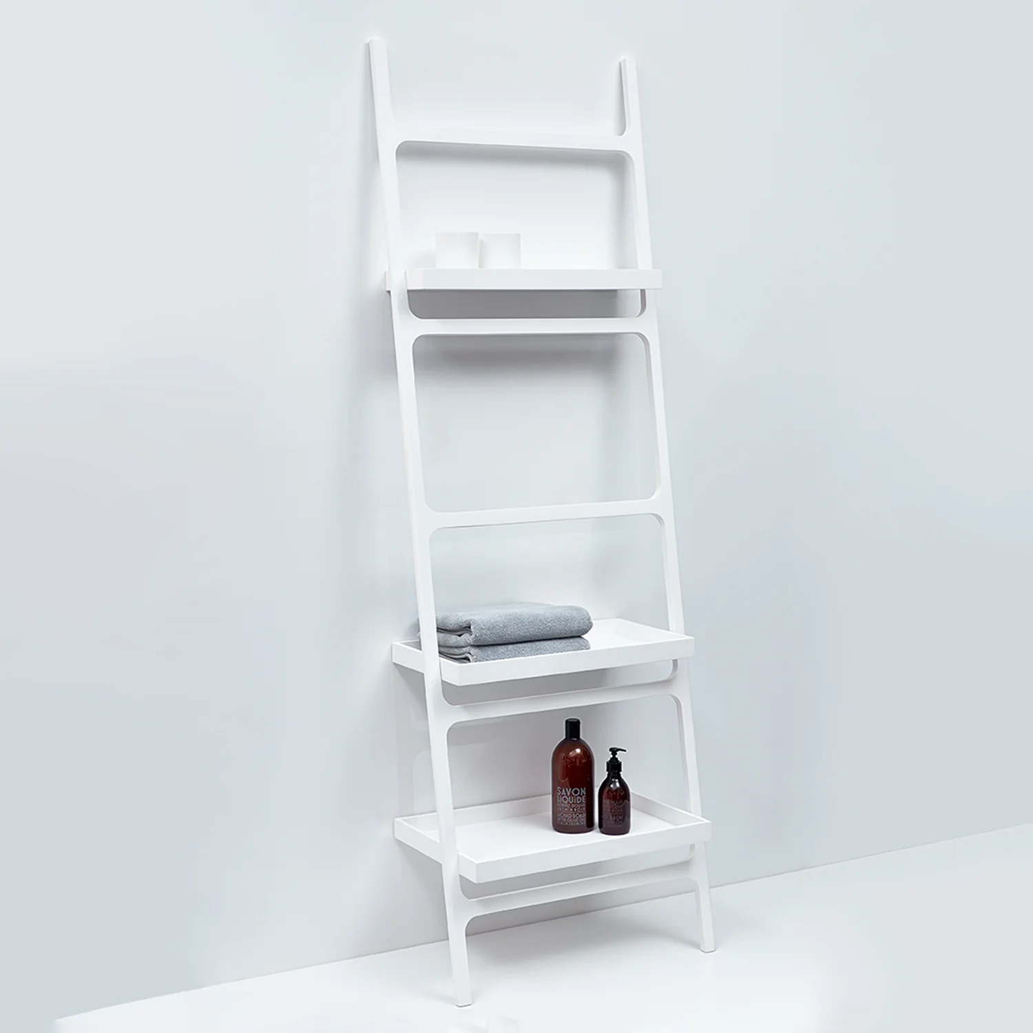 decor walther | STONE series | towel ladder with shelves | white - Image 2
