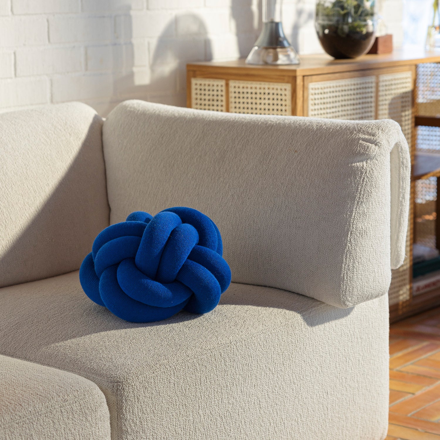 design house stockholm | knot cushion | klein blue - Image 2