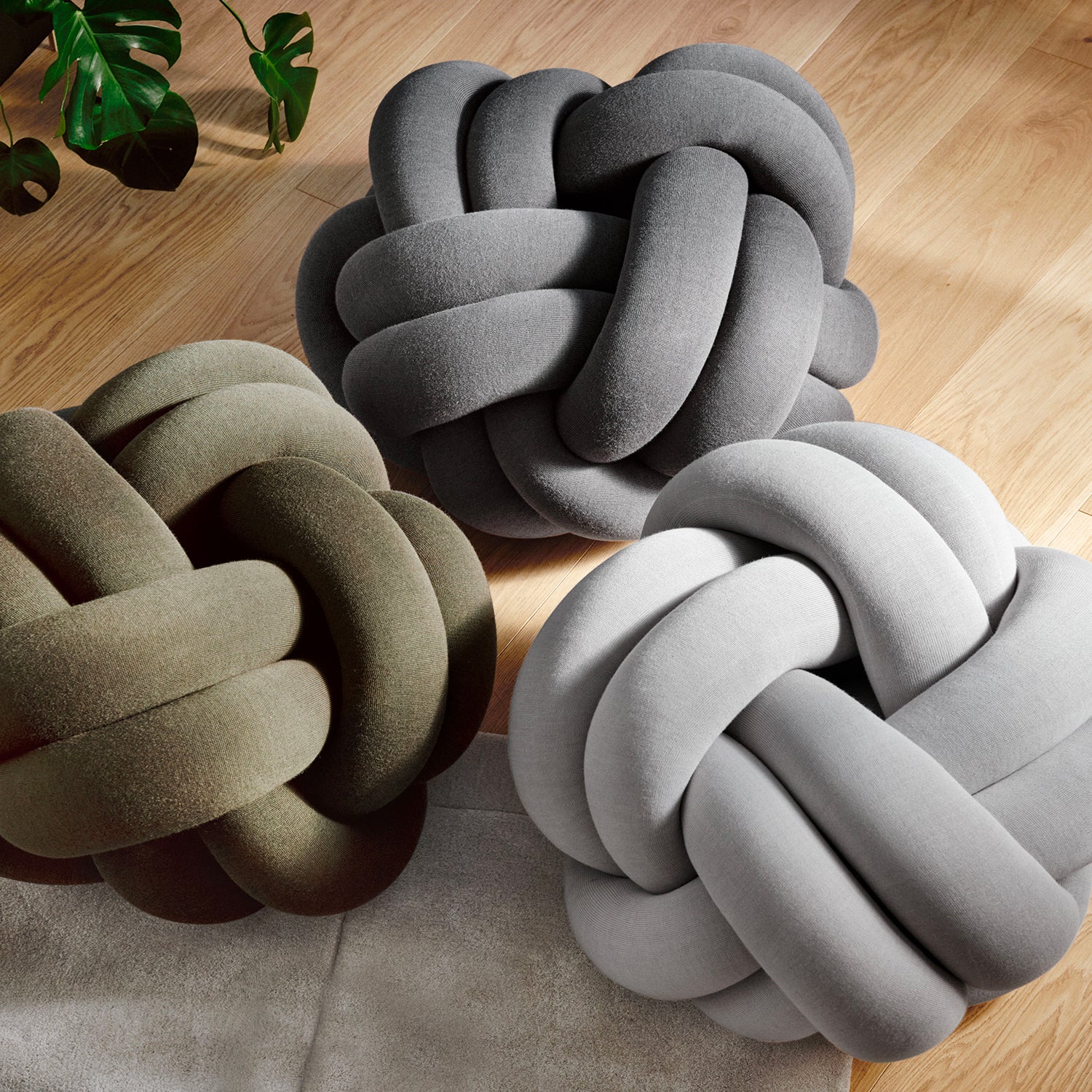 design house stockholm | knot seat cushion XL | grey - Image 5