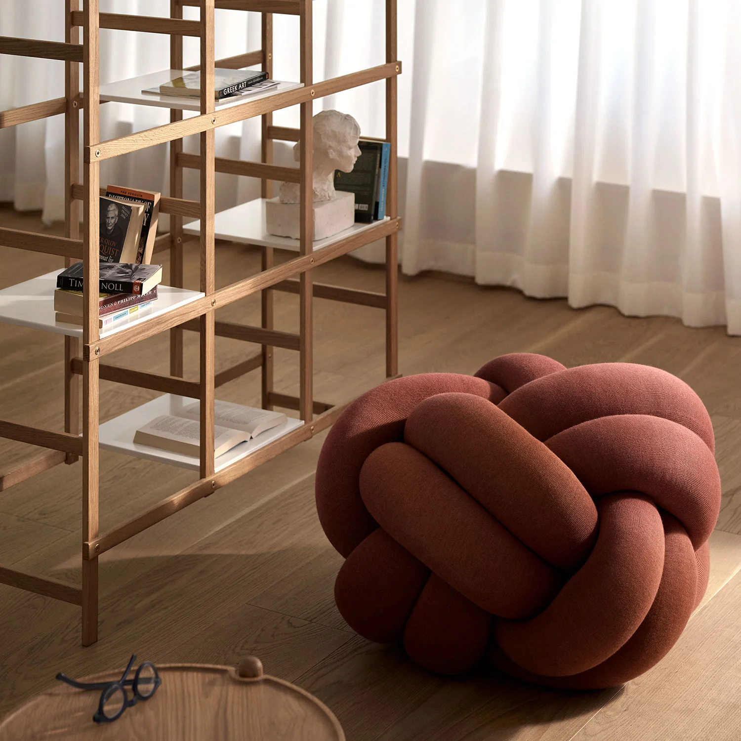 design house stockholm | knot seat cushion XL | ochre - Image 3