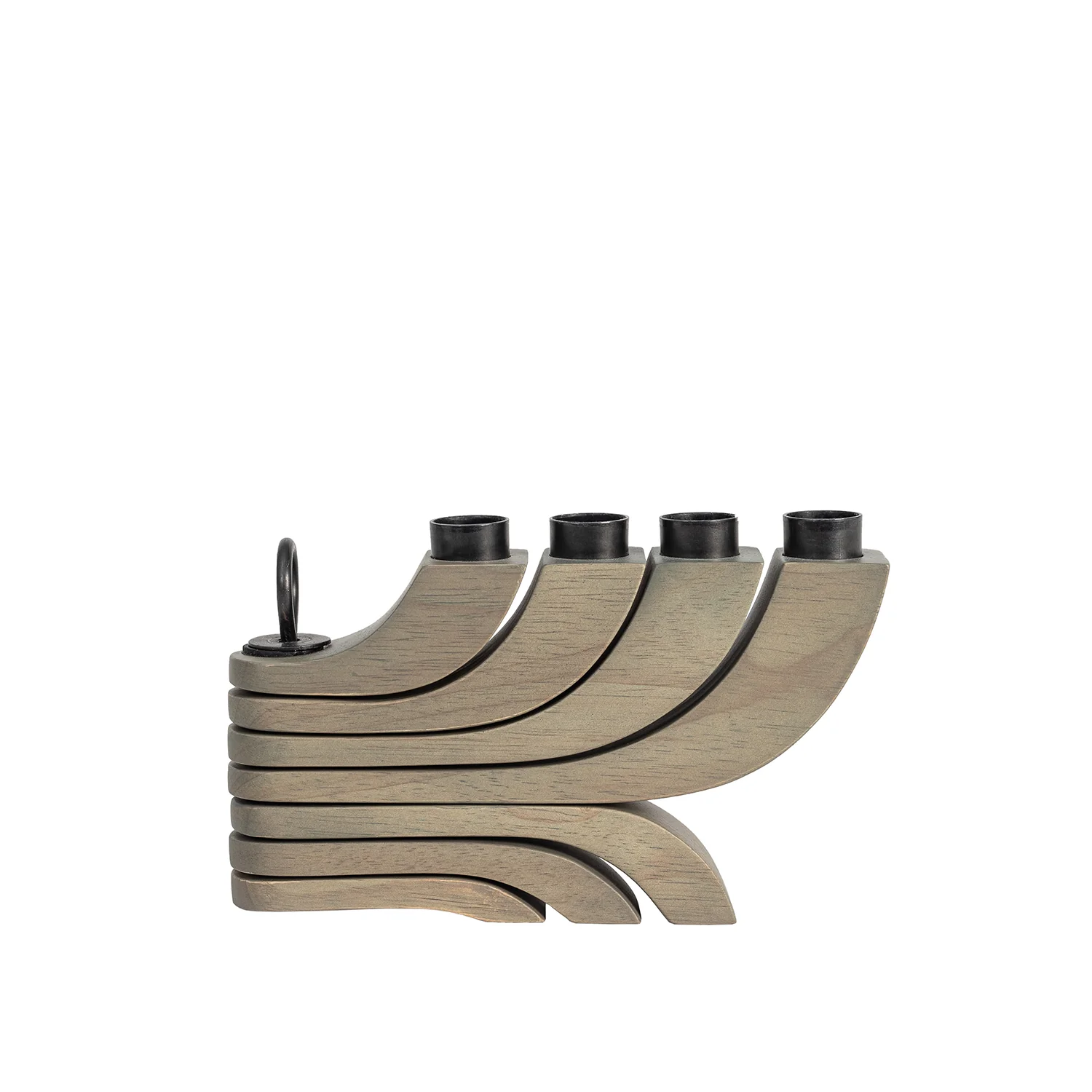 design house stockholm | nordic light candle holder | grey - Image 3