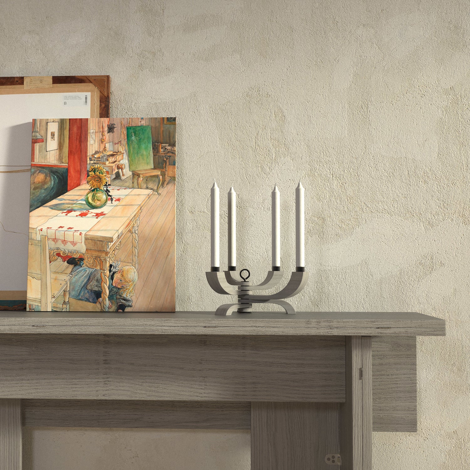 design house stockholm | nordic light candle holder | grey - Image 4