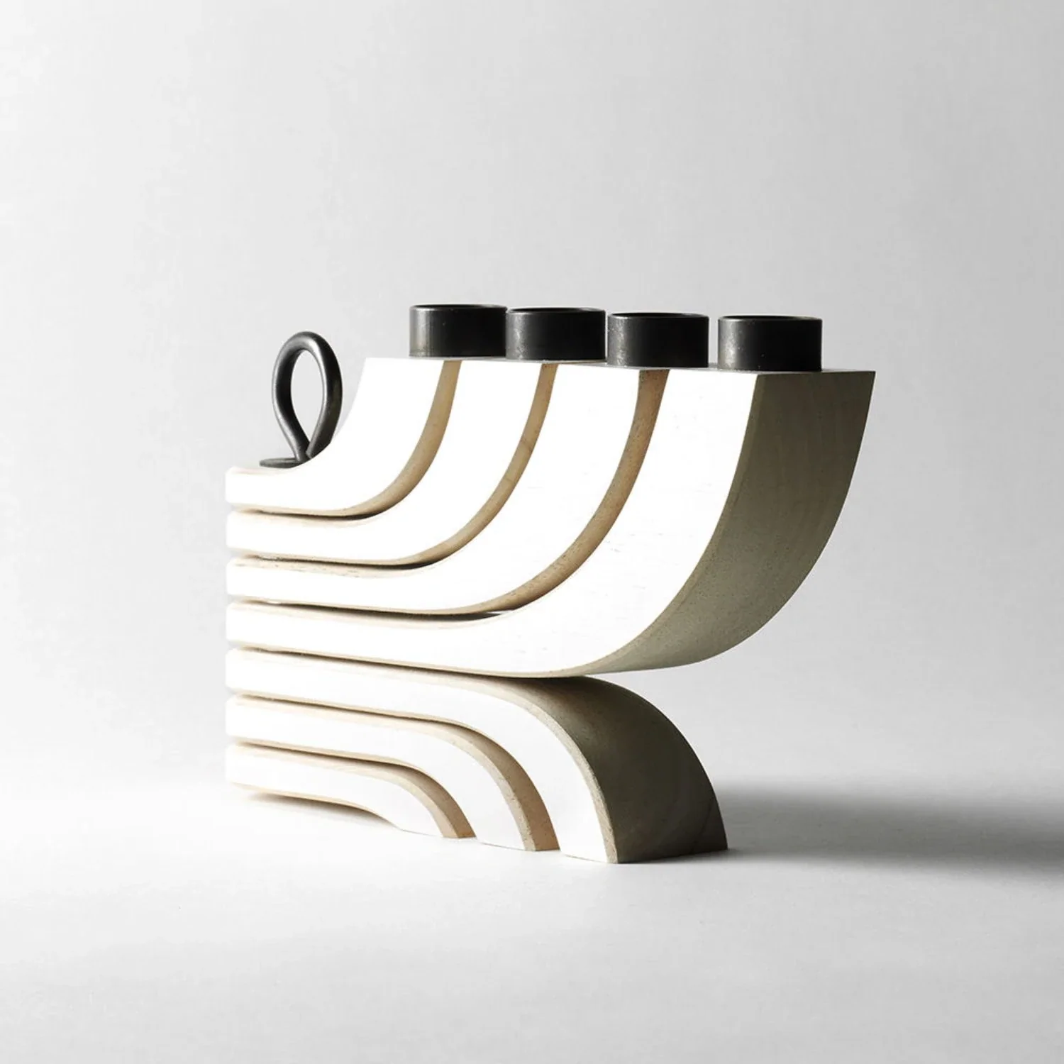 design house stockholm | nordic light candle holder | white - Image 8