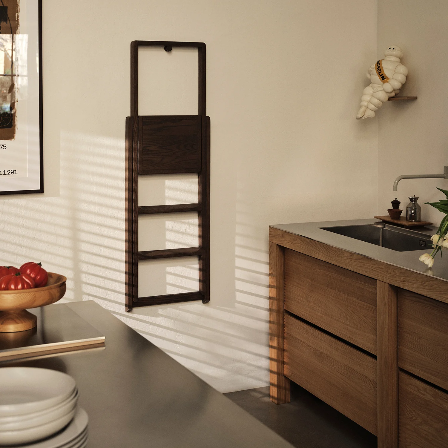 design house stockholm | step stepladder | dark oak - Image 2