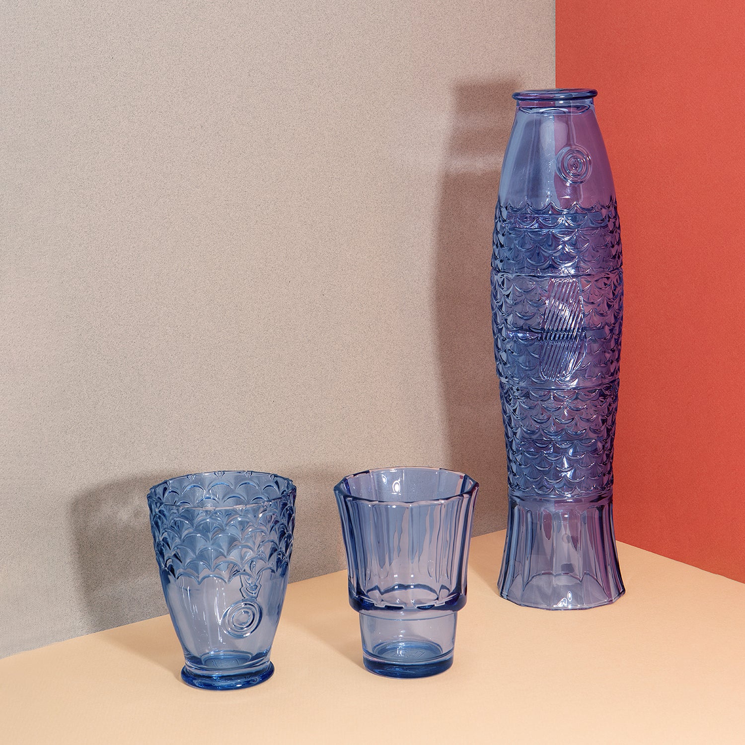 doiy | koifish stackable glasses | blue - Image 4