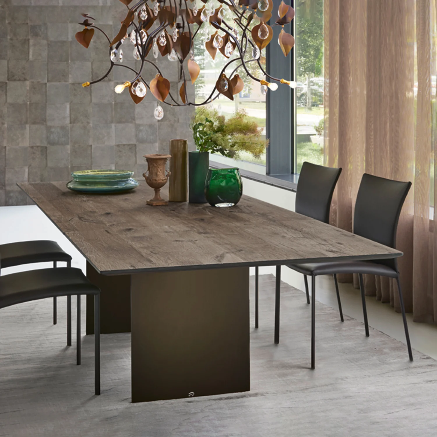 draenert | atlas table | extendable + pivotable | dreaming green stone 160/230x92cm - Image 15