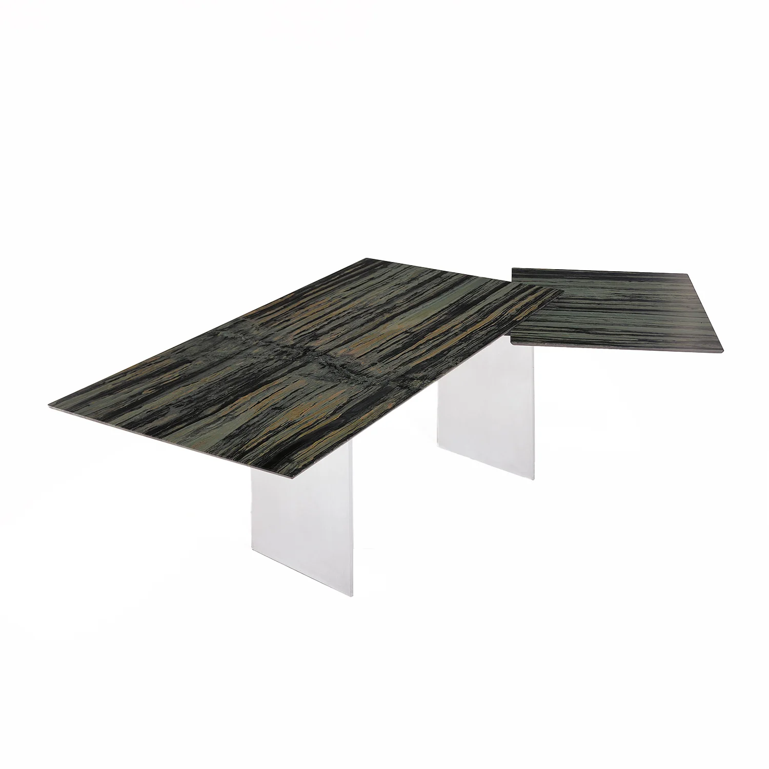 draenert | atlas table | extendable + pivotable | dreaming green stone 160/230x92cm - Image 4