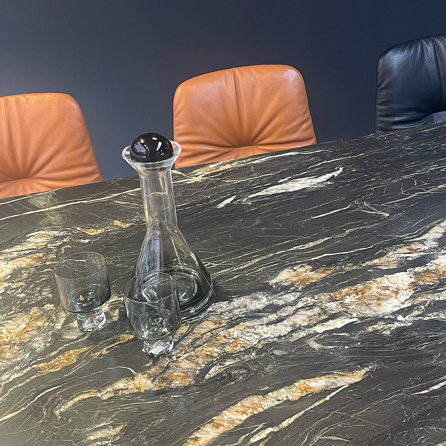 draenert | atlas table | swivel extension | belvedere stone + black base 200/280x105cm - Image 3