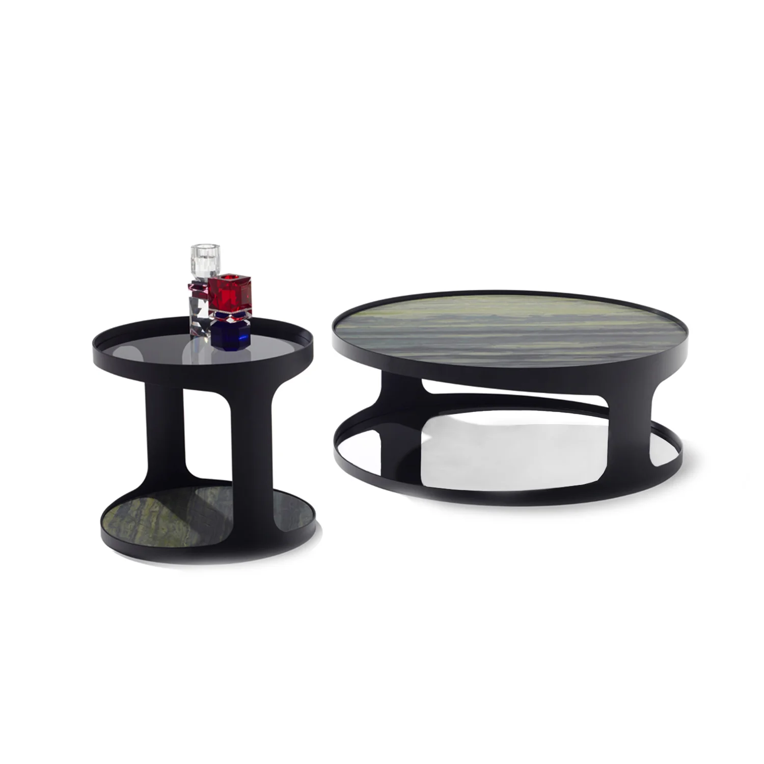 draenert | colin coffee table | verde bamboo stone + black frame - Image 3