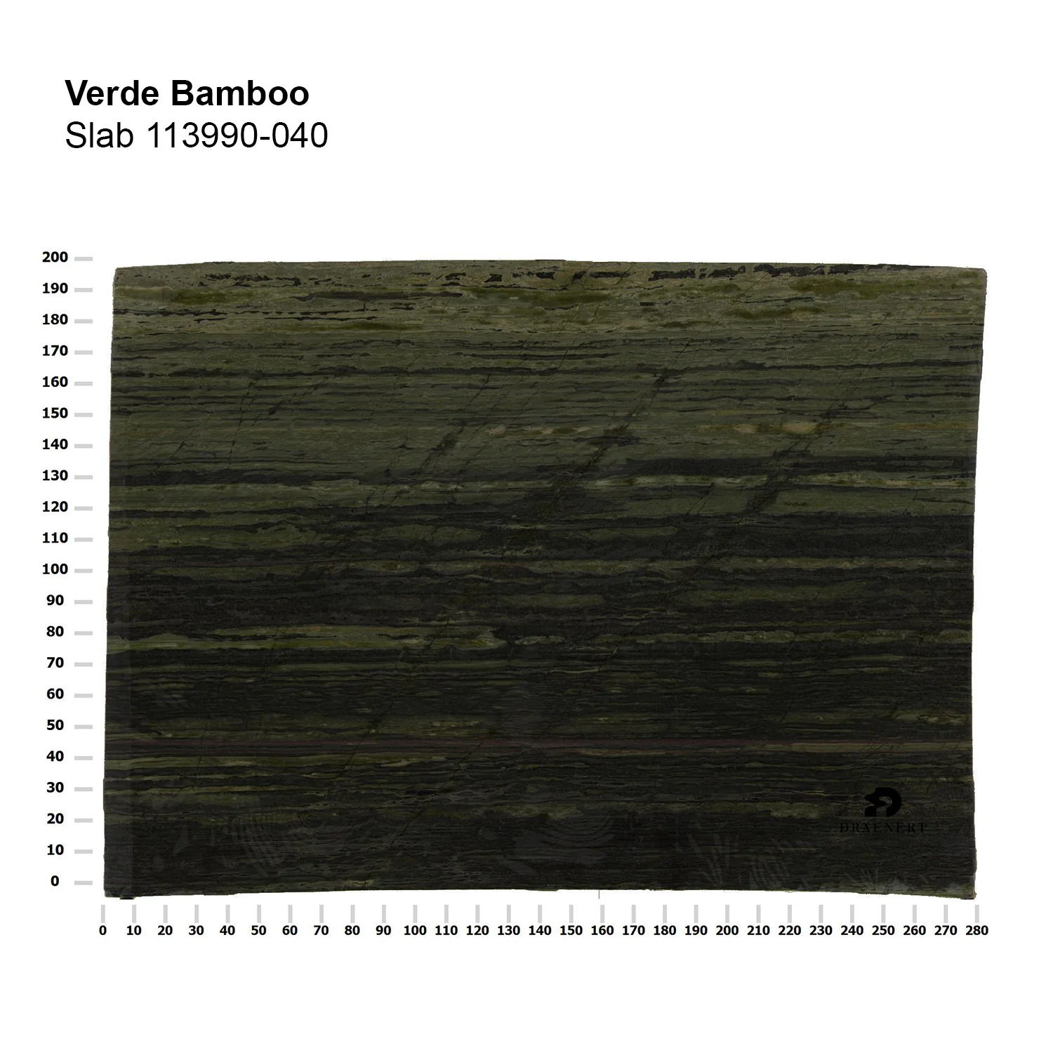 draenert | colin side table | verde bamboo stone + grey glass + black frame - Image 10