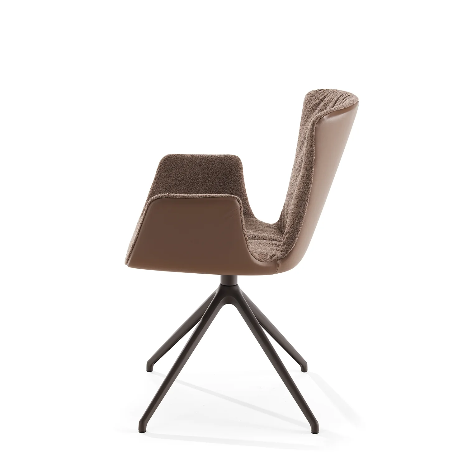 draenert | dexter armchair | swivel base | black leather + charmelle cloud 55 - Image 13