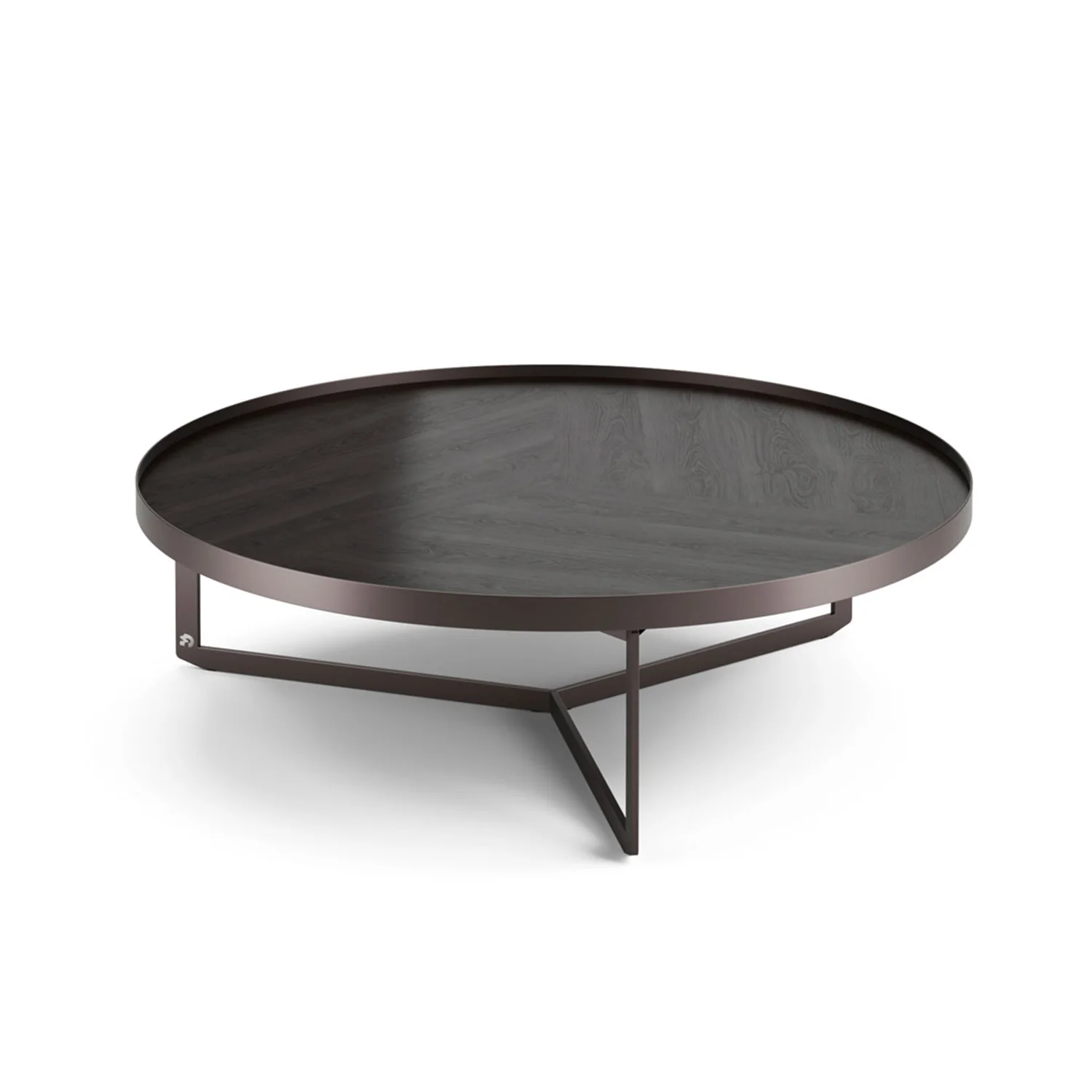 draenert | nebra coffee table with swivel top | azul mary stone + brown glass + dark bronze frame - Image 12