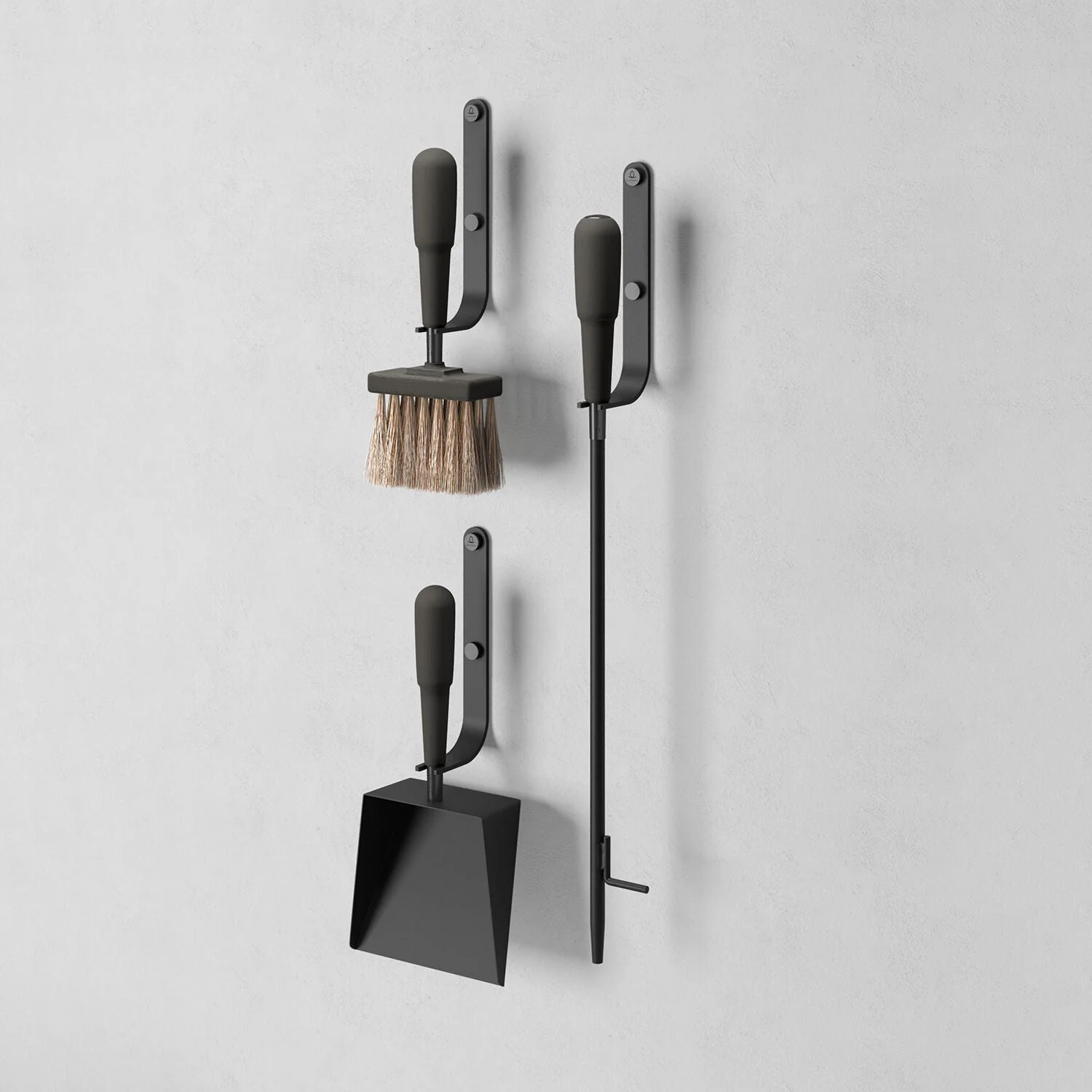 eldvarm | emma wall hook for fireplace tools | noir - Image 2
