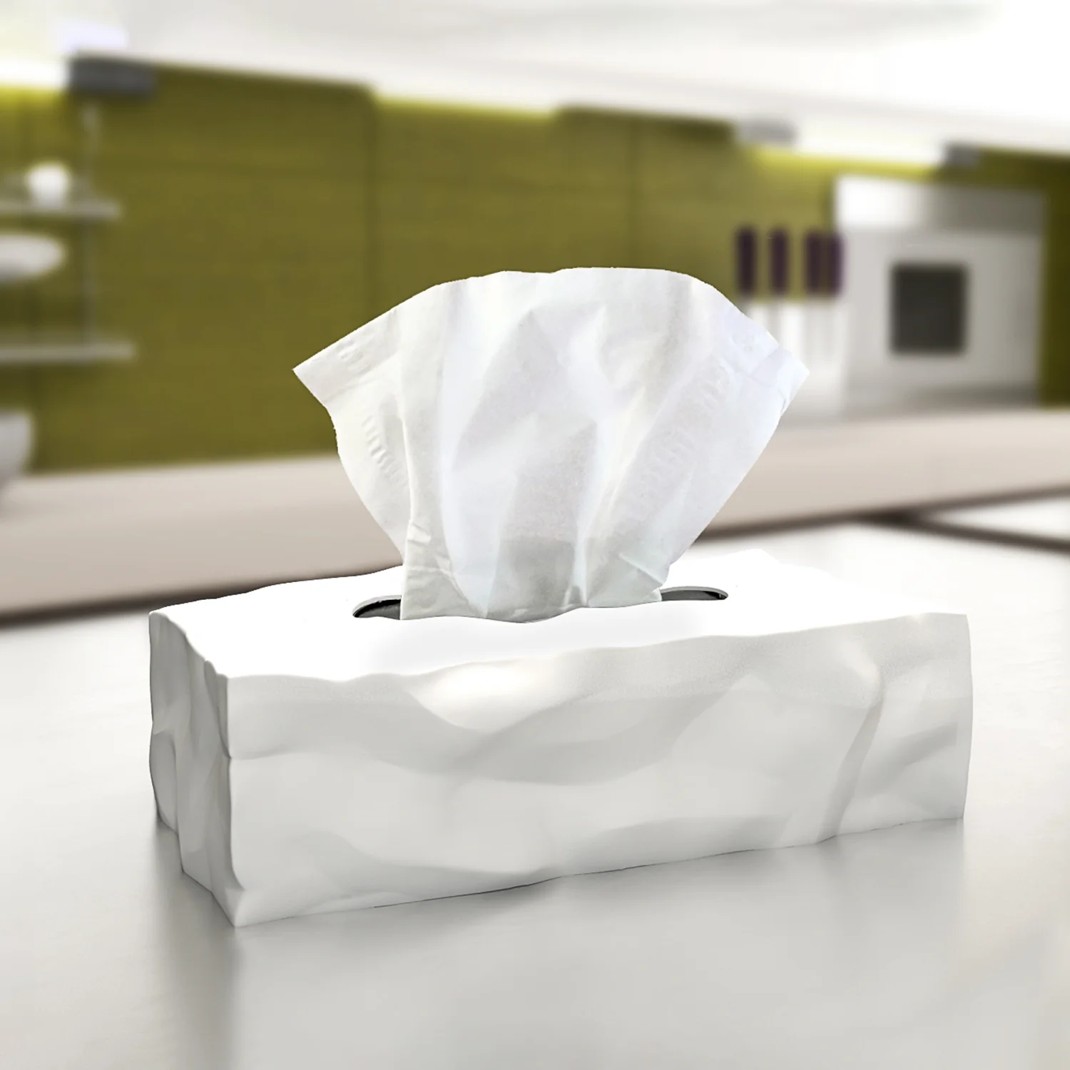 essey | wipy 2 | rectangle tissue box | white - Image 3