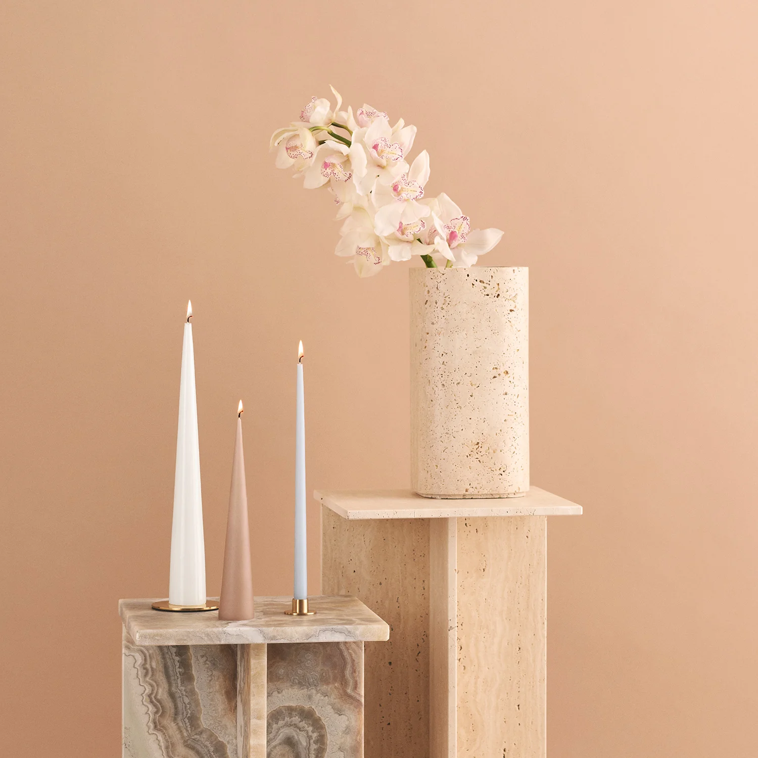 ester & erik | cone candle gift box | set of 2 | pure white 25cm - Image 7
