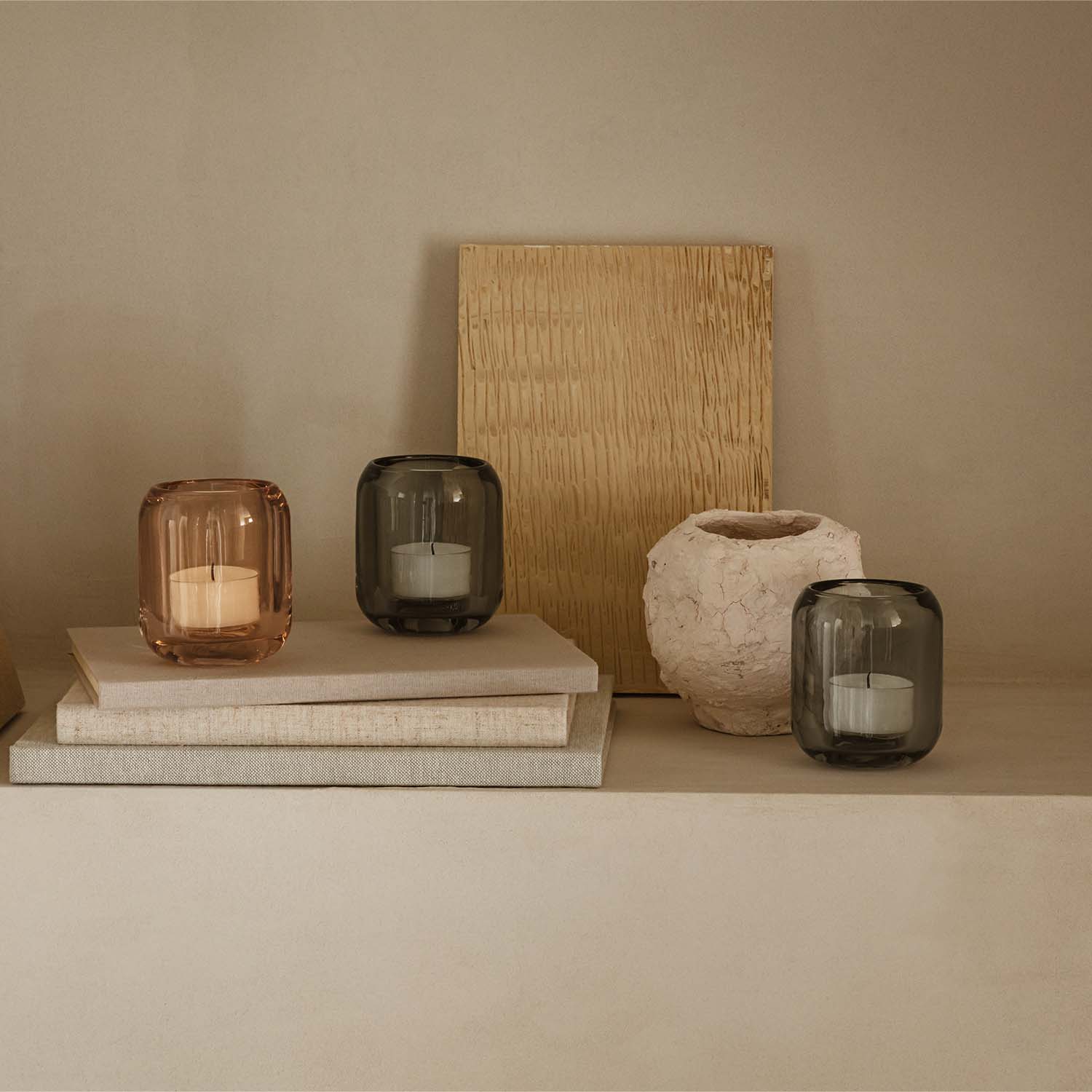 eva solo | acorn tealight candle holder set | stone - Image 4