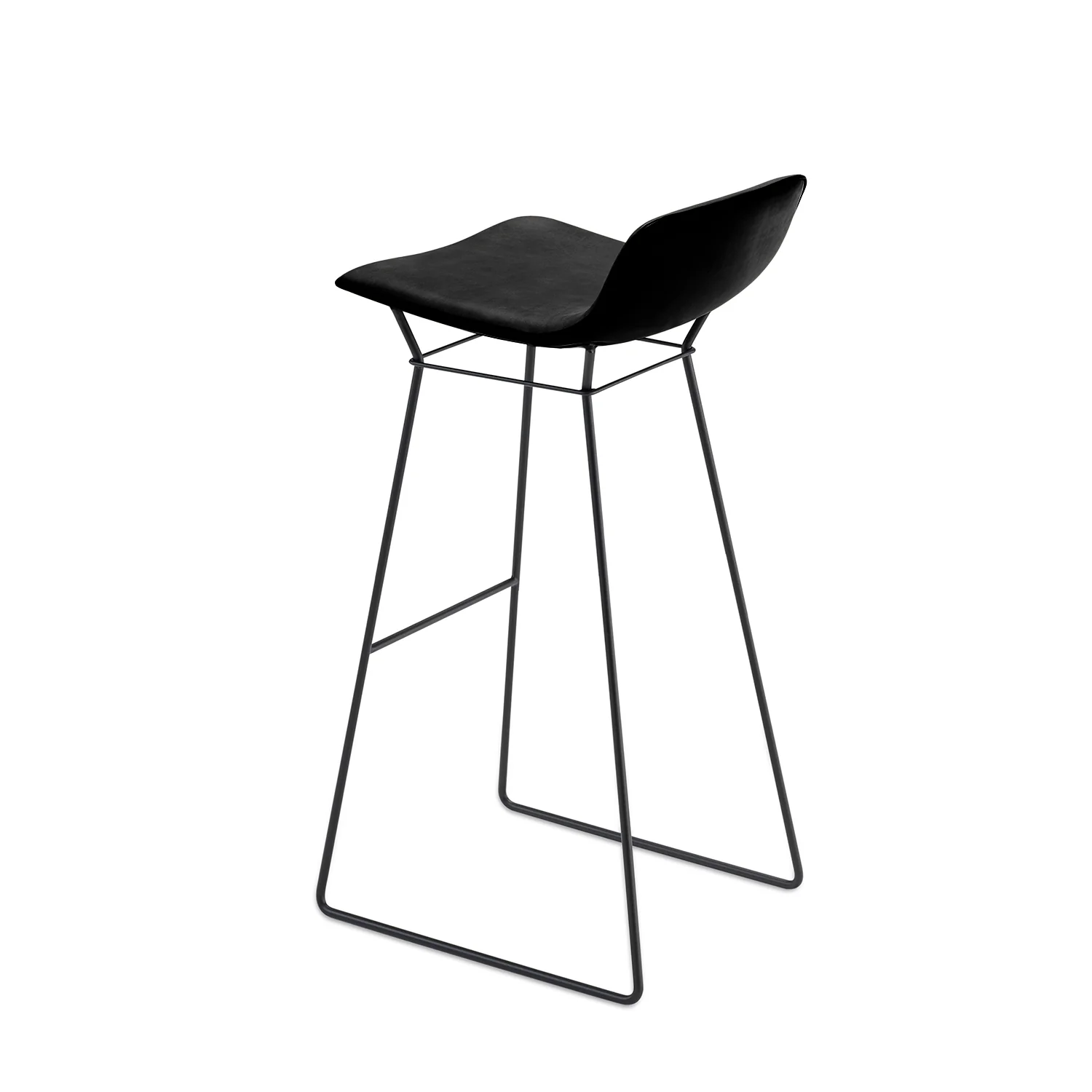 freifrau | amelia barstool low 82cm | wire frame deep black| orient ebony 20001 - Image 2