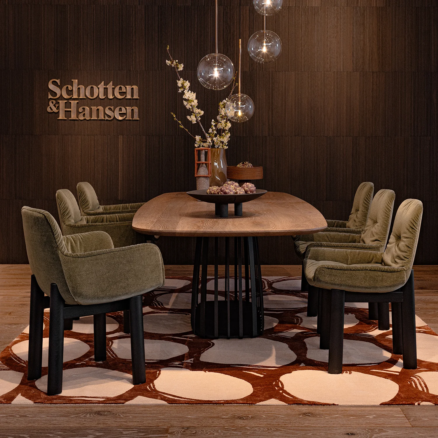 freifrau | leya armchair low | solid wooden frame - black | fabric - vladimiri militare - Image 3