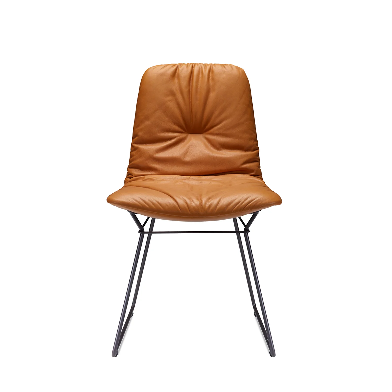 freifrau | leya chair | wire frame | cairo cognac leather - Image 3