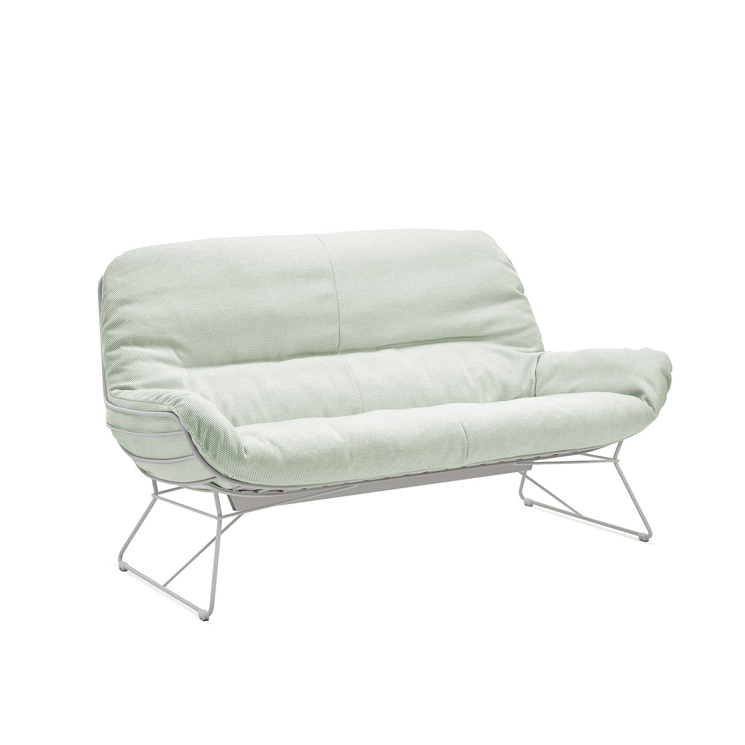 freifrau | leyasol outdoor lounge couch | lopi beldi + grey white frame 160cm