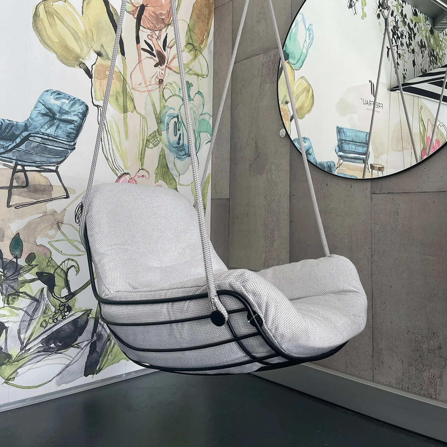 freifrau | leyasol outdoor lounge swing seat | lopi ash + black frame - Image 11