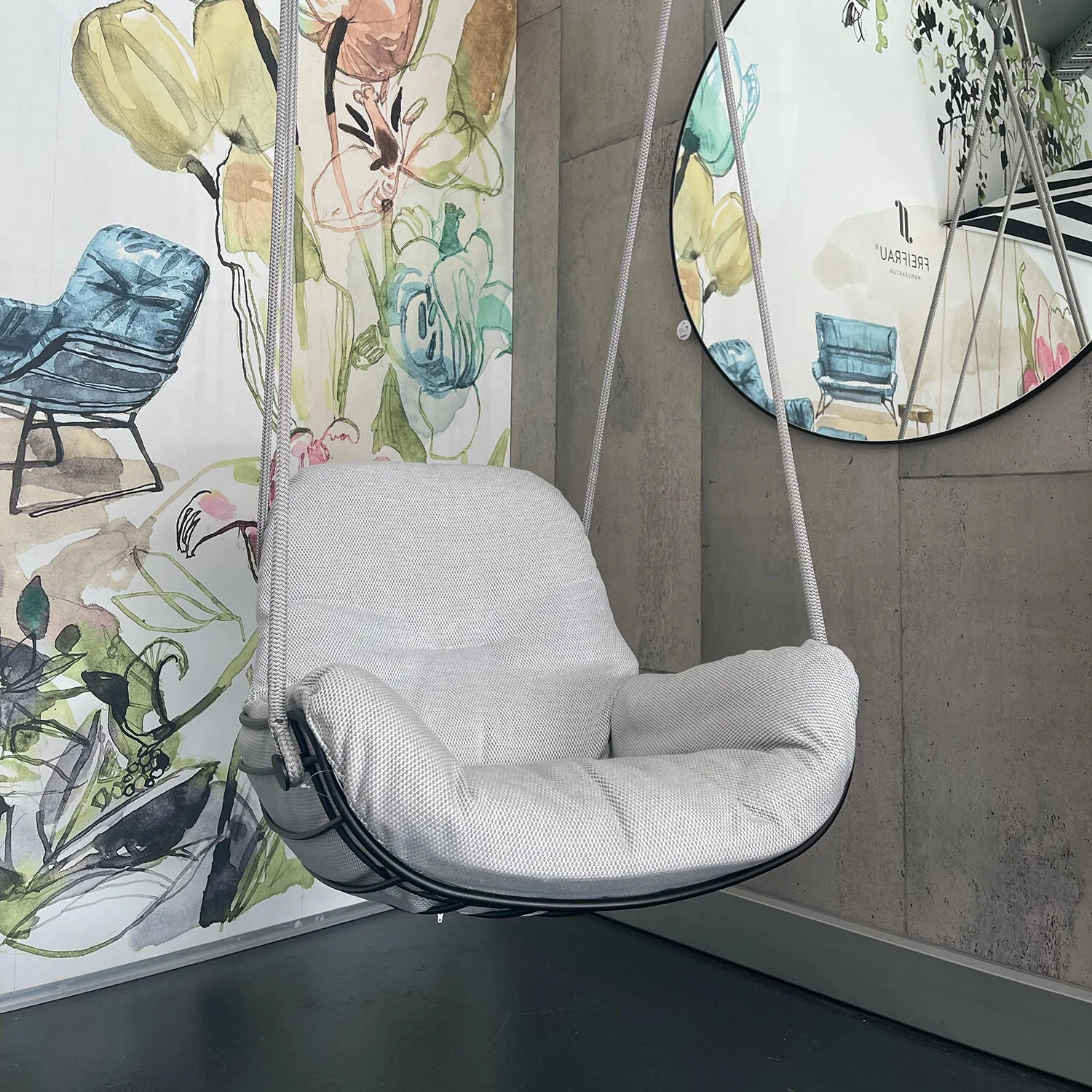 freifrau | leyasol outdoor lounge swing seat | lopi ash + black frame - Image 12