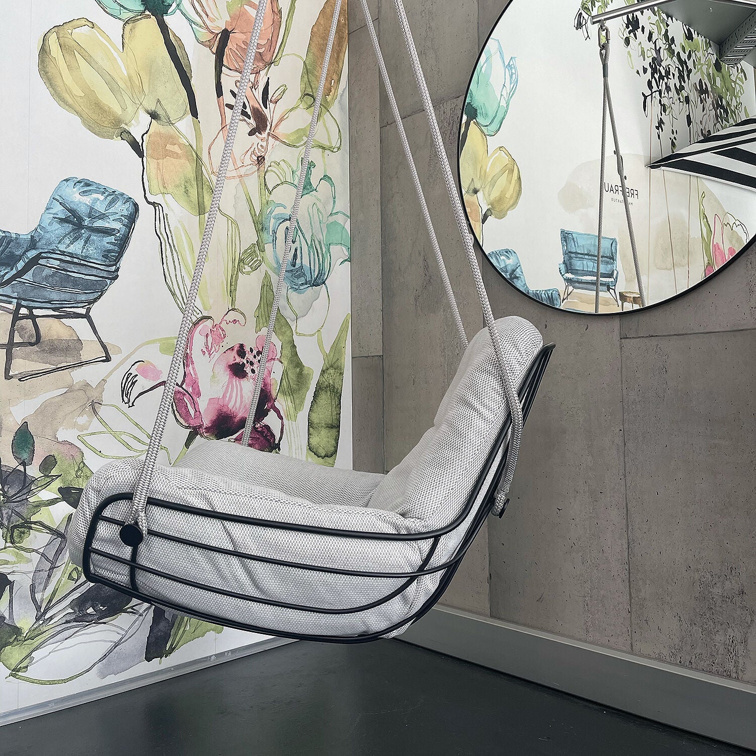 freifrau | leyasol outdoor lounge swing seat | lopi ash + black frame - Image 13
