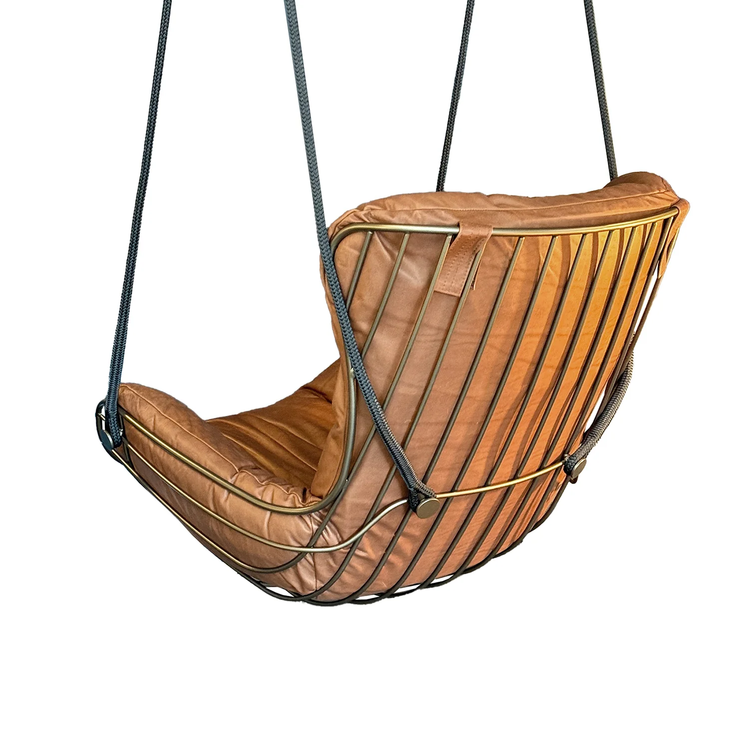 freifrau | leyasol wingback swing seat | adora kandis leather + bronze frame - Image 7