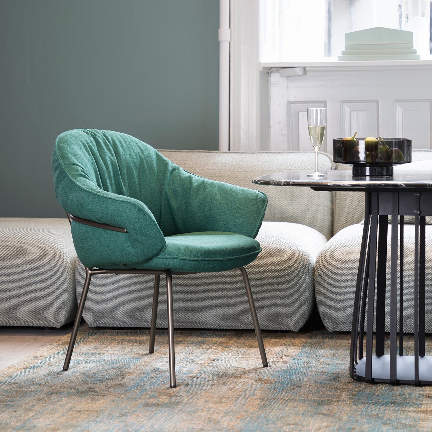 freifrau | low dining | marie armchair | nobilis raphael 02 beige - Image 13
