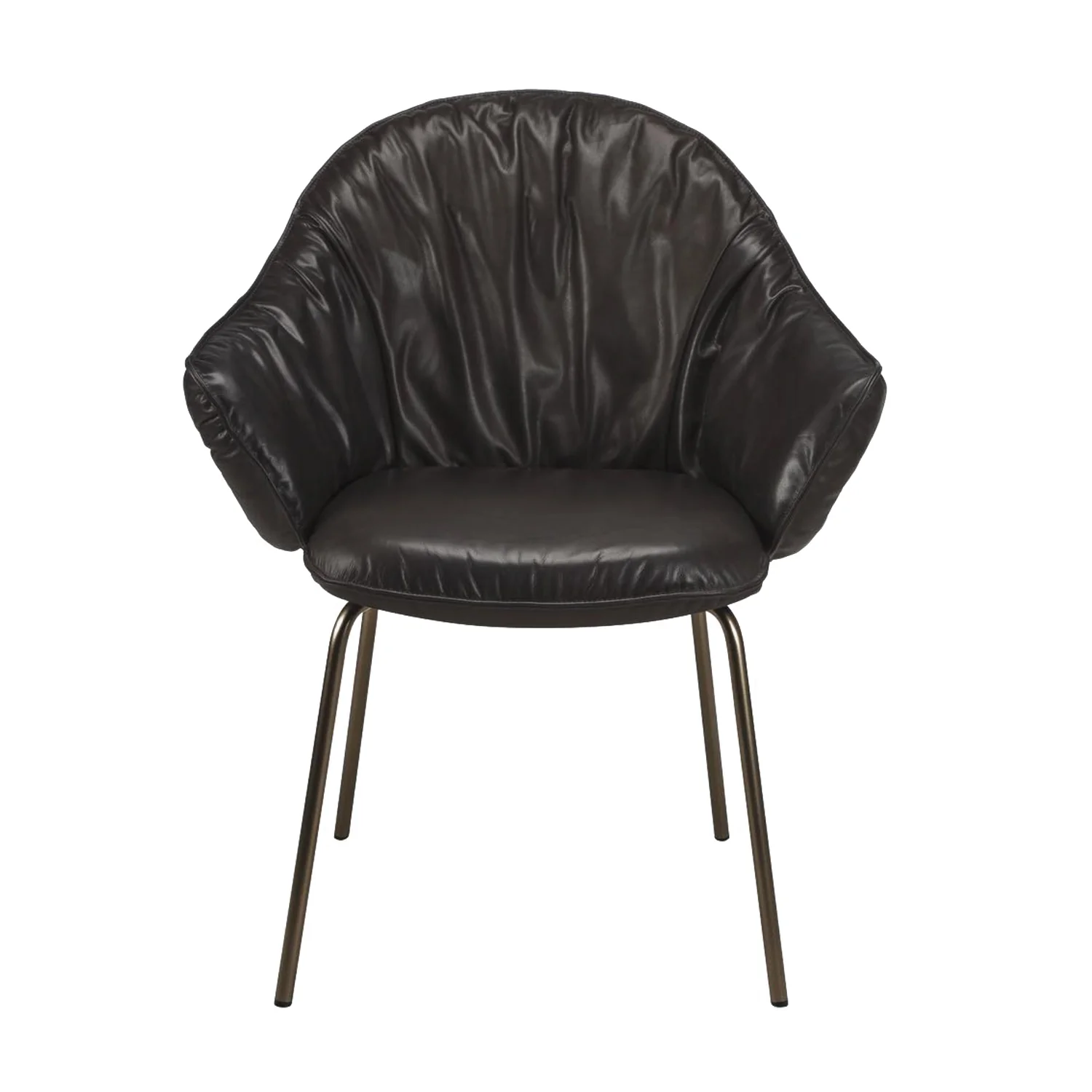 freifrau | marie armchair | adora canelo leather + steel bronze glaze frame - Image 5