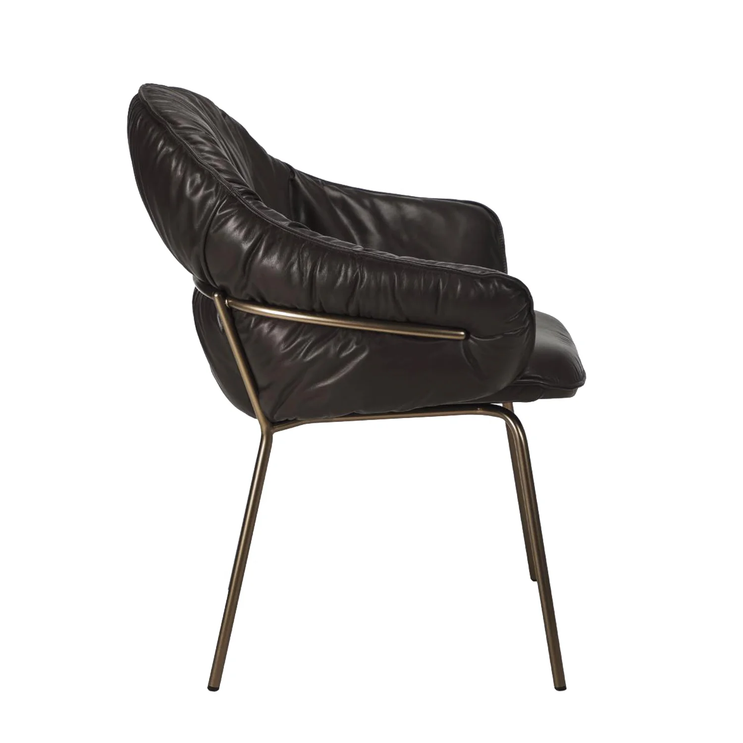 freifrau | marie armchair | adora canelo leather + steel bronze glaze frame - Image 7